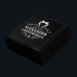 Wedding Tuxedo Tie Groomsman Black Gift Box<br><div class="desc">Wedding Groomsman Tuxedo Tie Black Gift Box or Favor Box</div>