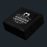 Wedding Tuxedo Tie Groomsman Black Gift Box<br><div class="desc">Wedding Groomsman Tuxedo Tie Black Gift Box or Favor Box</div>