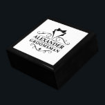 Wedding Tuxedo Tie Groomsman Gift Box<br><div class="desc">Wedding Groomsman Tuxedo Tie Black & White Gift Box or Favor Box</div>
