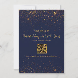 Wedding Under the Stars Save the Date Invitation