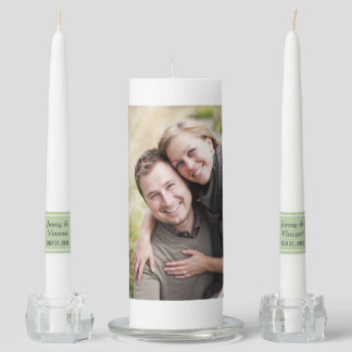 Wedding Unity Candle Set | Custom Photo
