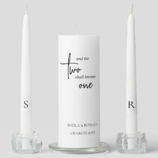 Wedding Unity Candle – Two Shall Become One