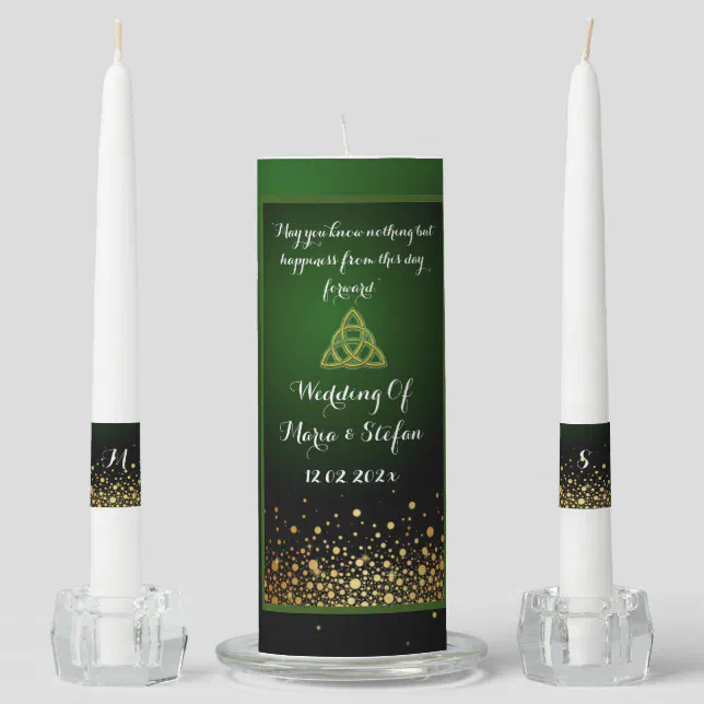 Wedding Unity Candles Irish Wedding Blessing Zazzle
