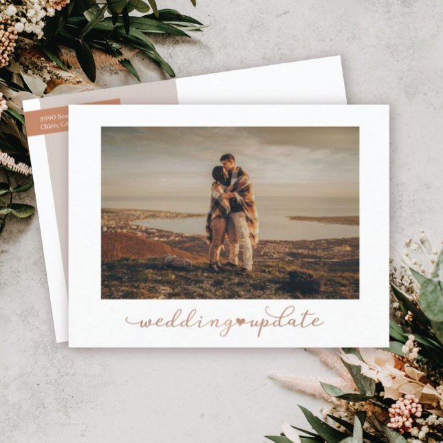 Wedding Update Photo Postcard (Creator Uploaded)