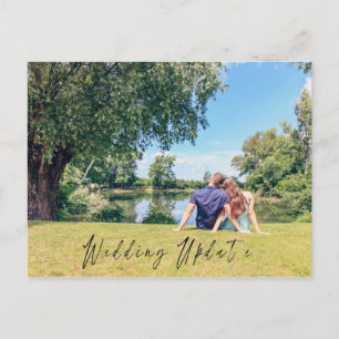 Wedding Update Photo Wedding Date Announcement Postcard