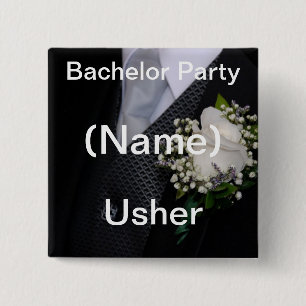 Wedding Usher Button