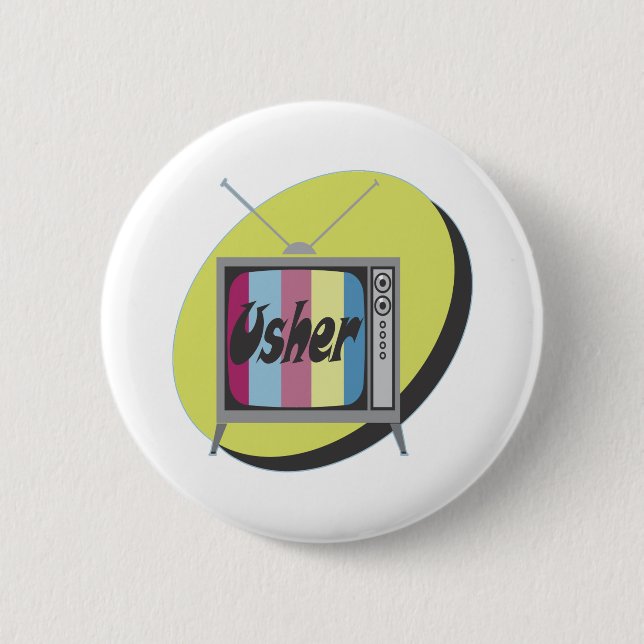 Wedding Usher Button (Front)