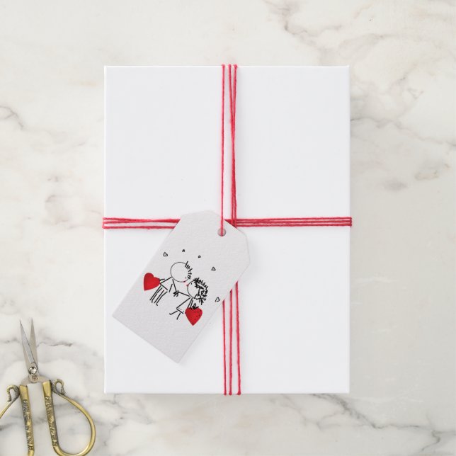 Wedding, Valentine's day Gift Tags (With Twine)