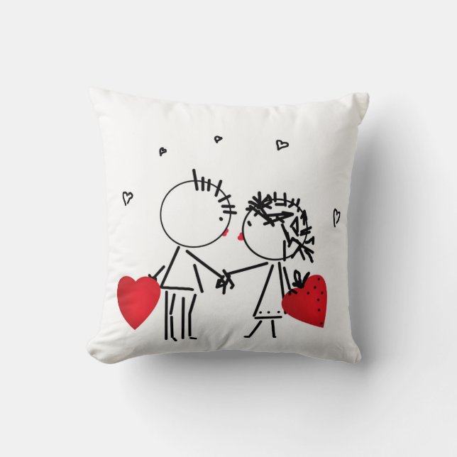 Wedding, Valentine's day Throw Pillow (Front)