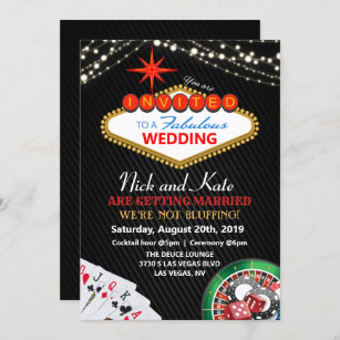 Las Vegas Wedding Invitations 100 Satisfaction Guaranteed Zazzle Las Vegas Wedding Invitations 100