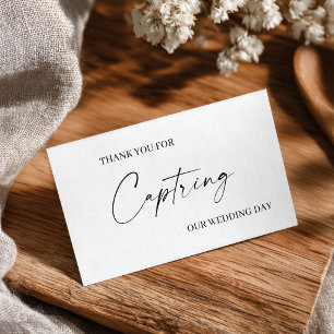 Wedding Vendor Thank You Card