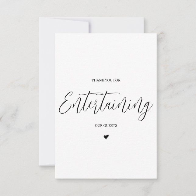 Wedding Vendor Thank You Card- DJ/Band Card (Front)