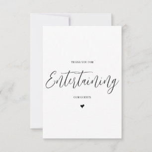 Wedding Vendor Thank You Card- DJ/Band Card