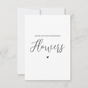 Wedding Vendor Thank You Card- Florist Card