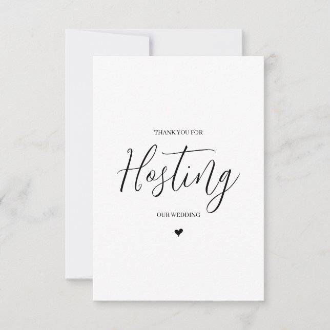 Wedding Vendor Thank You Card- Venue (Front)