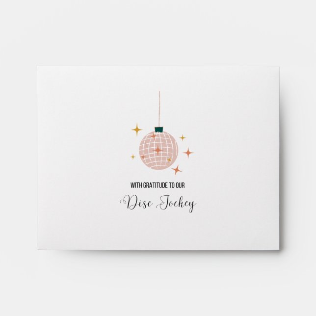 Wedding Vendor Tipping Envelopes (Front)