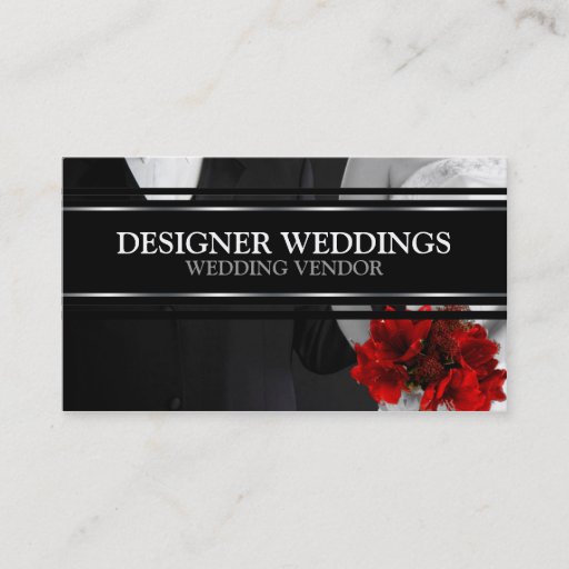 Customizable Wedding Vendor Wedding Industry Supplies Business Cards
