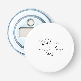 WEDDING VIBES COUPLE NAME 20XX LOVELY MATCH WEDDIN BOTTLE OPENER