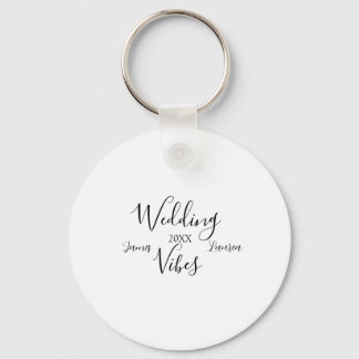 WEDDING VIBES COUPLE NAME 20XX LOVELY MATCH WEDDIN KEYCHAIN