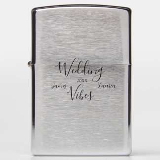 WEDDING VIBES COUPLE NAME 20XX LOVELY MATCH WEDDIN ZIPPO LIGHTER