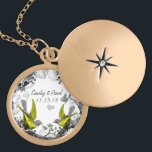 Wedding Vintage Birds Anniversary Necklace<br><div class="desc">Keepsake Necklaces Choose either Silver Plated or Sterling Silver</div>