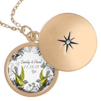 Wedding Vintage Birds Anniversary Necklace