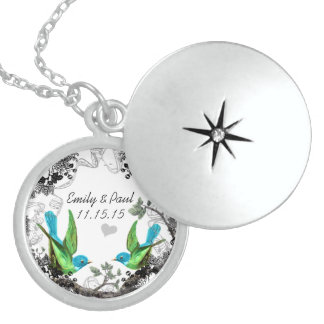 Wedding Vintage Birds Anniversary Necklace