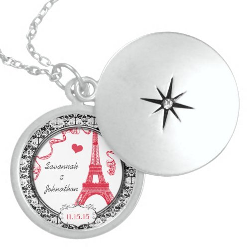 Wedding Vintage Eiffel Tower Anniversary Necklace