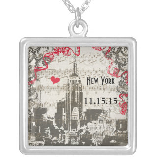Wedding Vintage New York City Anniversary Necklace
