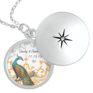Wedding Vintage Peacock Anniversary Necklace