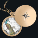 Wedding Vintage Peacock Anniversary Necklace<br><div class="desc">Keepsake Necklaces Choose either Silver Plated or Sterling Silver</div>