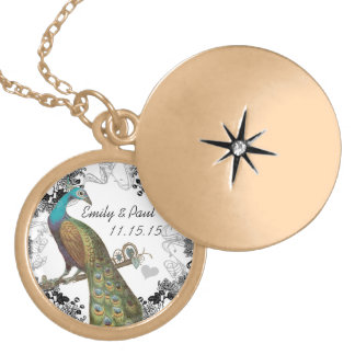 Wedding Vintage Peacock Anniversary Necklace