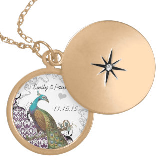 Wedding Vintage Peacock Anniversary Necklace