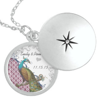 Wedding Vintage Peacock Anniversary Necklace