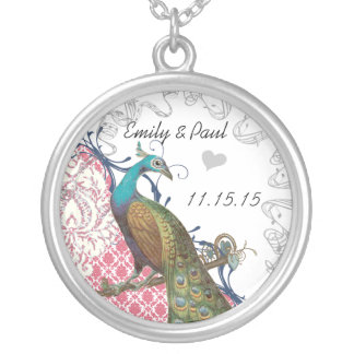 Wedding Vintage Peacock Anniversary Necklace