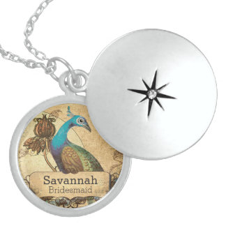 Wedding Vintage Peacock  Bridesmaid Necklace