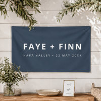 Wedding Vinyl Banner | Reception Backdrop Sign