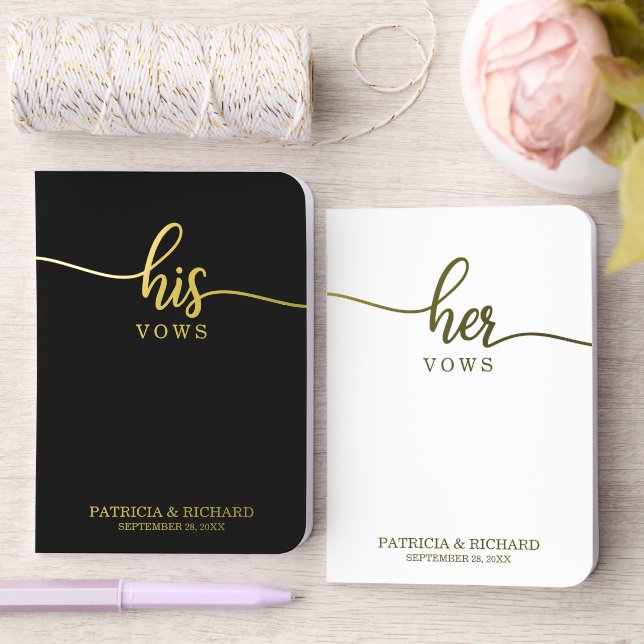 Wedding Vow Book Foil Pocket Notebook Sets (Wedding)