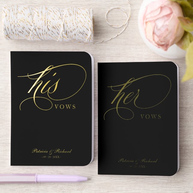 Wedding Vow Book Foil Pocket Notebook Sets (Wedding)
