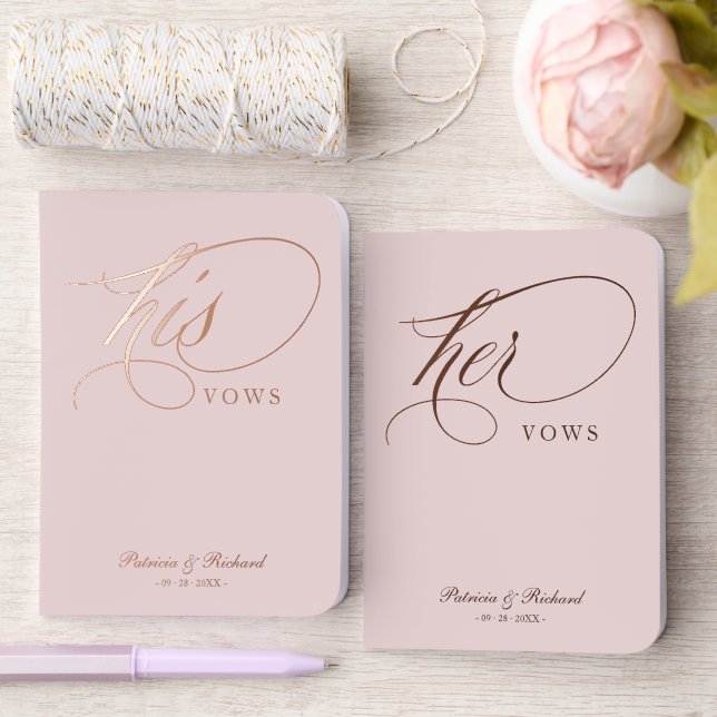 Wedding Vow Book Foil Pocket Notebook Sets (Wedding)