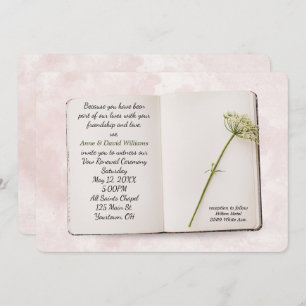 Wedding Vow Renewal Book Invite