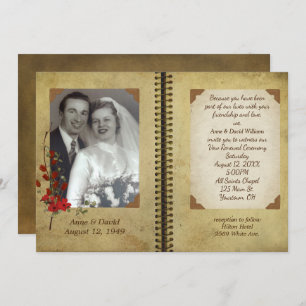 Wedding Vow Renewal Book Invite