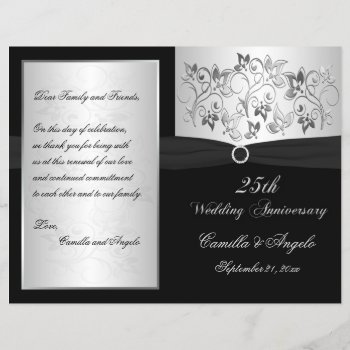 Wedding Vow Renewal Program - Email For Help by NiteOwlStudio at Zazzle