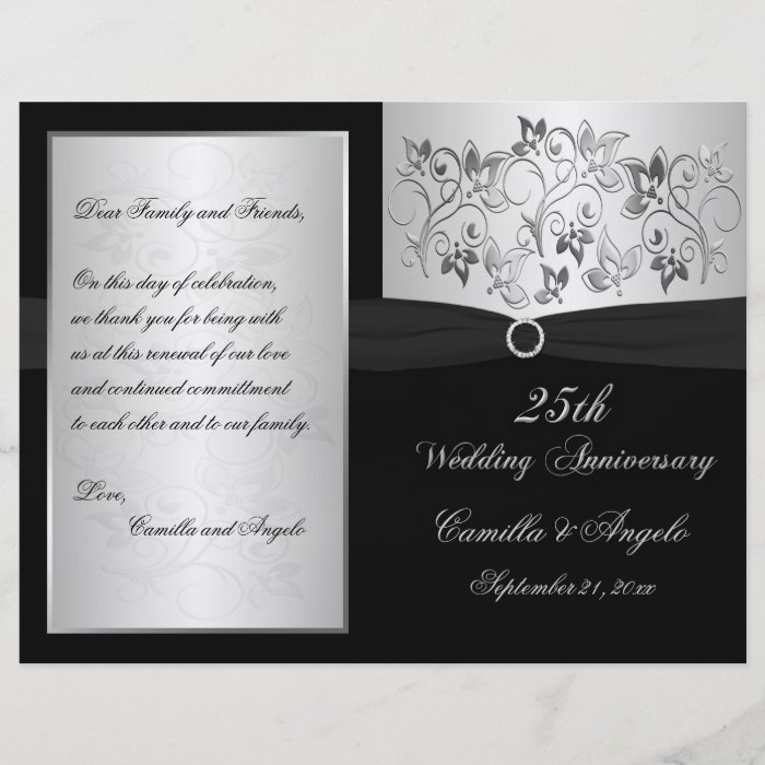  Wedding Vow Renewal Program - EMAIL for help Flyer Zazzle