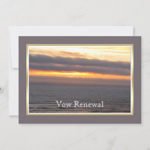 Wedding Vow Renewal Invitation