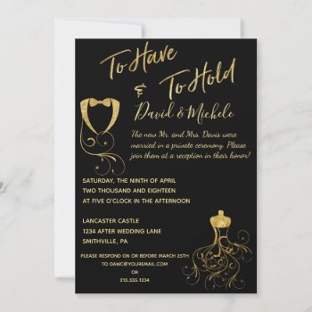 Wedding Vows After/post Wedding Party Invitation by PetitePaperie at Zazzle