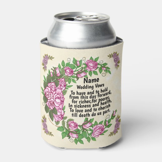 Wedding Vows can cooler (Can Front)