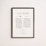 Wedding Vows | First Anniversary Gift  Poster
