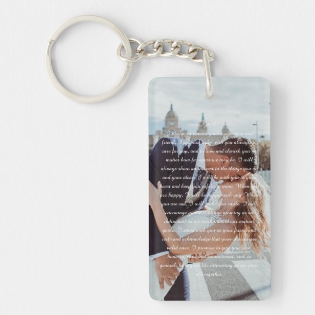 Wedding Vows Keychain (Front)