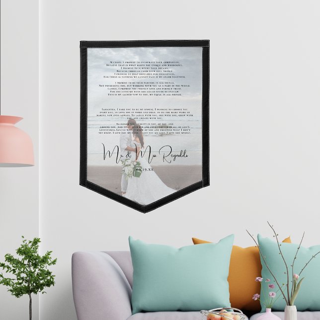 Wedding Vows Overlay | Wedding Photo Pennant (Creator Uploaded)